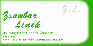 zsombor linek business card